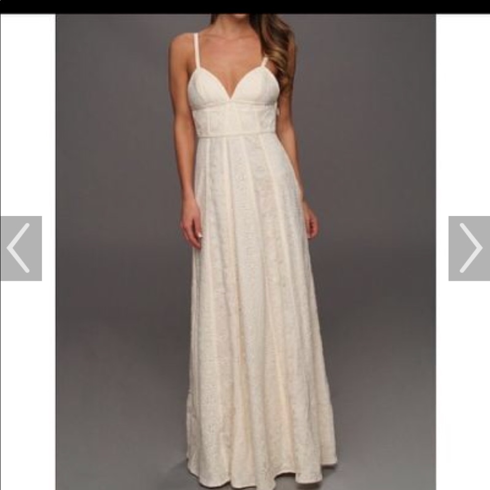 BCBG Ivory Lace Gown